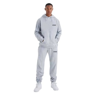 Survêtement surdimensionné pour hommes, jogging avec logo personnalisé, ensemble pantalon et sweat à capuche de marque privée OEM, ensemble de 2 pièces, ensemble de jogging vierge - Product Image 1