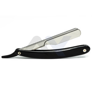 Maquinilla de afeitar profesional de peluquero, hoja de acero inoxidable, mango de plástico, maquinillas de afeitar personalizadas OEM y Shavette, suministro a granel al por mayor - Product Image 5
