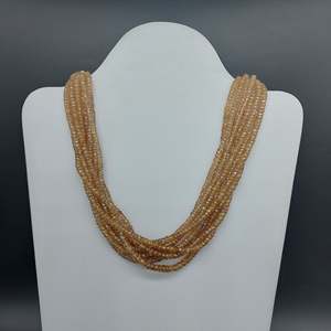Natural Faceted Beads <b>Necklace</b> Zircon Shade Vintage Religious Style Featuring Jade <b>Opal</b> Garnet Agate Turquoise Pearl Quartz - Product Image 2