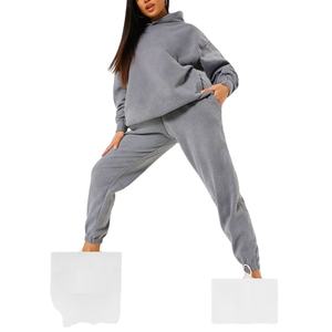 Survêtement Baggy surdimensionné pour femmes survêtement délavé à l'acide sur mesure pour femmes et ensembles unisexes de survêtements - Product Image 3