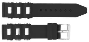 Bracelets de montre personnalisés en silicone noir imperméable souple et léger JD150 unisexe 22 mm avec boucle en acier inoxydable 27 cm pour montres intelligentes - Product Image 6