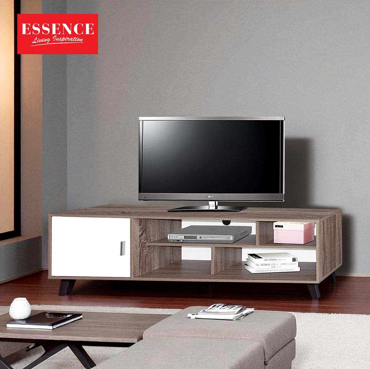 Dark Somana Oak + White