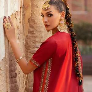 Robe traditionnelle pakistanaise ethnique Farshi Shalwar Vêtements pour femmes Vêtements ethniques Mode culturelle Shalwar Kameez Vêtements artisanaux - Product Image 2