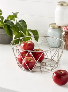 Cesta de Frutas Metálica Diseñada para Combinar con la Decoración del Hogar, Ofrece un Diseño Espacioso que Ayuda a Mantener los Frutos Frescos y de Forma Visual Atractiva - Product Image 3