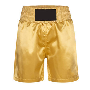 Shorts de boxe Muay Thai pour hommes en coton-polyester respirant 180g, personnalisables pour l'entraînement MMA et les arts martiaux, marque sur mesure, vente en gros - Product Image 3