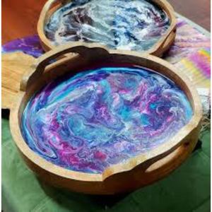 Nueva bandeja de servicio de resina de diseño hecho a mano de una sola pieza con el mejor diseño y calidad a un precio muy asequible - Product Image 5