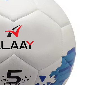 Alaay 2025 Professional Custom Soccer Ball Machine Customizable stitched <b>Leather</b> <b>Football</b> of Sizes 5/4/3 PVC Foam - Product Image 4