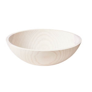 Cuenco de madera para servir ensaladas con diseño terminado en Color blanco, cuenco de madera para servir ensaladas de Acacia, vajilla multiusos para cuenco de fiesta - Product Image 5