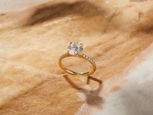 Anillo de moissanita Original de Plata de Ley 925 IGI certificado D Color VVS claridad corte brillante solitario compromiso joyería fina - Product Image 6