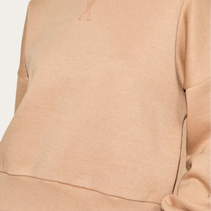 Sudadera de lana suave superventas para mujer, ropa de calle informal de manga larga, jersey de moda con logotipo y colores personalizados - Product Image 3