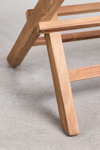 Fauteuils pliants Rucela en teck massif de haute qualité avec finition naturelle pour usage extérieur. - Product Image 4