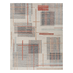 พรมขนสัตว์อัฟกันสีน้ำเงิน Blythe แบบถักมือ รูปทรงสี่เหลี่ยมคลาสสิก พรมขนสัตว์อัฟกันสำหรับตกแต่งบ้าน ห้องนั่งเล่น ทางเดิน หรือห้องโถง - Product Image 1