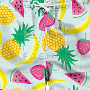 กางเกงขาสั้นสำหรับผู้หญิงแบบแห้งเร็วระบายอากาศได้ดีพิมพ์ลายขนมหวานสไตล์ออกแบบได้ตามต้องการ - Product Image 3