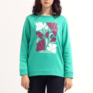 2023 femmes de haute qualité Polyester coton sweats à manches longues tricoté Logo personnalisé imprimé Technique pour l'automne hiver vente - Product Image 1