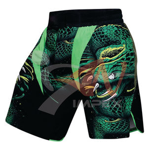 Cintura media 2025 Logotipo personalizado Impresión de alta calidad Peso ligero Hombres MMA Shorts disponibles en diferentes colores - Product Image 2