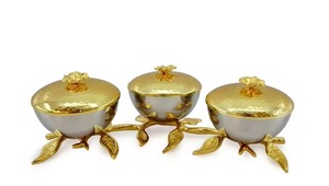 Aluminum bowl perfect for serving <b>sweets</b> during celebrations practical design supports both style and convenience - Product Image 5