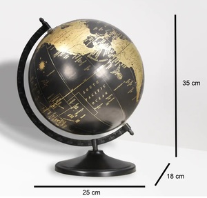 Nueva Llegada: Vajilla Moderna de Metal con Diseño de Globo Terráqueo para Uso en Interiores, Oficinas, Laboratorios y Escuelas - Diseño Ligero y Ecológico - Product Image 3