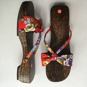 Zapatillas Planas Antideslizantes Estilo Mary Jane para Mujer, con Diseño Floral Japonés y Espiga, para Uso Doméstico - Product Image 5