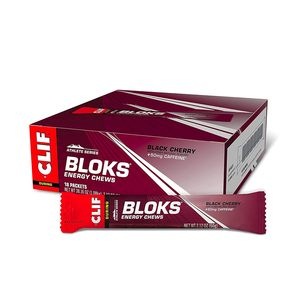 CLIF BLOKS - Sabor Cereza Negra con Cafeína - Barritas Energéticas con Carbohidratos Rápidos y Electrolitos - 2.12 oz. (18 Unidades) - Product Image 6