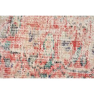 5.1x8.2 ft Large Vintage Turkish Rug, <b>Red</b> Floral <b>Wool</b> Rug - Product Image 5