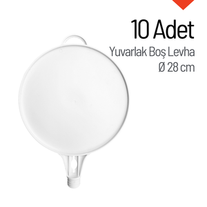 แผ่นเปล่าทรงกลมขนาด 28 ซม. จำนวน 10 แผ่นสำหรับผลิตภัณฑ์เตือนการจราจร - Product Image 3