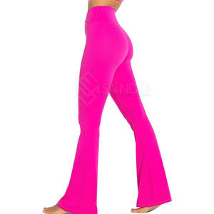 กางเกงผ้าพลุน้ำหนักเบาสำหรับผู้หญิง, กางเกงสตรีทเอวกลางยางยืดพร้อมด้านหน้าแบนระบายอากาศสำหรับวิ่งในฤดูหนาว - Product Image 4