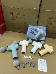 2025 portátil Premium profesional LCD gimnasio pistola de tejido profundo masajeador cuerpo eléctrico vibración músculo Fascia 8 cabezas pistola de masaje - Product Image 4