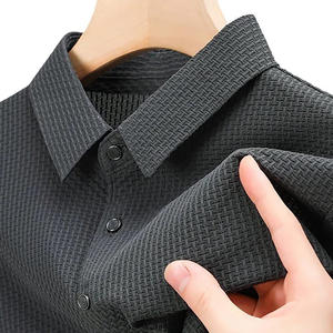 Polos de algodón de alta calidad para hombre, polos de Golf con logotipo personalizado, jersey de gran tamaño, camisetas de punto en blanco de Color sólido de manga corta - Product Image 5