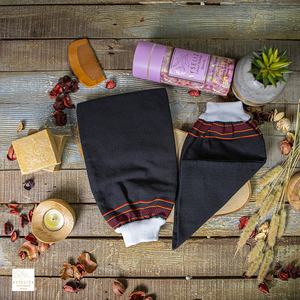 Guantes de nailon viscoso de doble capa, manopla de baño resistente, herramienta de tratamiento de Spa para limpieza profunda de poros y eliminación de la piel - Product Image 4