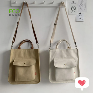 กระเป๋าช้อปปิ้งผ้าฝ้าย100% สำหรับผู้หญิงเป็นมิตรต่อสิ่งแวดล้อมพิมพ์โลโก้ตามสั่ง - Product Image 6