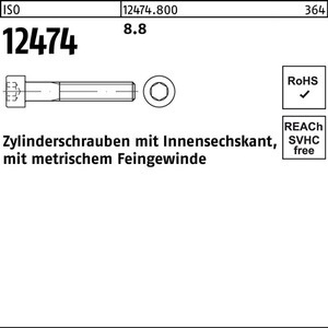ISO 12474 สกรูหัวจม M16 X 1.5 X 60 มม. เกรด 8.8 แพ็ค 50 ชิ้น - Product Image 1