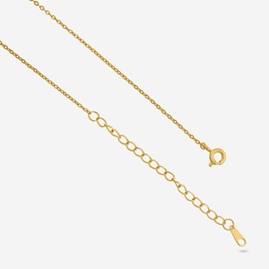 Pendentif en argent 92,5 avec chaîne, géométrique, plaqué rhodium, orné de zircon et de perle, or rose, bijoux de fiançailles tendance - Product Image 5