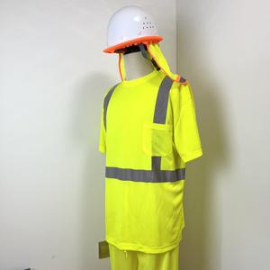 Camiseta de trabajo de manga larga con logotipo personalizado para hombre, hecha con mezcla de algodón y poliéster para trabajos de construcción y fábrica - Product Image 6