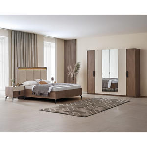 Juego de Dormitorio de Diseño Moderno Pandora con Opción de Cama con Almacenamiento, Venta al por Mayor de Fabricante Turco - Product Image 1