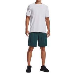 Pantalones cortos de gimnasio para hombre con cintura cómoda con cordón, métodos de impresión digital personalizados, diseño de patrón sólido - Product Image 1