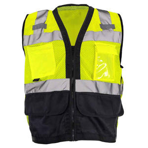 Customized High Visibility Reflective 2024 Safety Vest Yellow Reflective Vest with Custom Strip Construction Vest for Men Women - Product Image 2