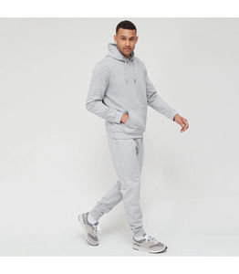 Vêtements de sport 100% coton Gym Fitness Tech polaire formation survêtements hommes deux pièces ensemble survêtement Jogging costume pour hommes - Product Image 3