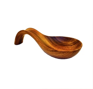 Acacia Wood Spoon Rest Large Holder for <b>Spatulas</b> Spoons Tongs & More Kitchen Essential by Product Category Spoon Rests Pot Clips - Product Image 1