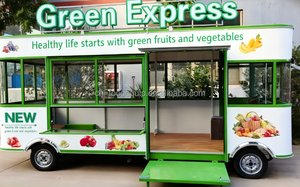 Rimorchio Mobile per Dolci, Pasticceria, Caffè e Alimenti, Carrello per Frutta e Verdura, Piccolo Food Truck con Cucina Completa - Product Image 4