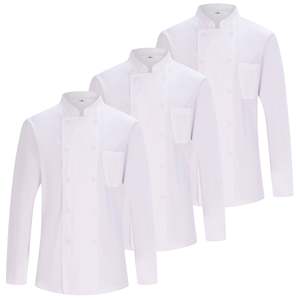 Pack de 3 unités MISEMIYA Veste de chef pour homme Manches longues Modèle Chaquetas-chef-cocinero-mangas-largas-ref842 Fabriqué au Sri Lanka - Product Image 2