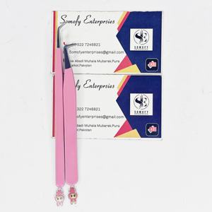 Pinzas para Pestañas La Bubbu Bottom Design Hechas a Mano con Precisión, Duraderas, de Acero Inoxidable, 10 mm de Longitud, con Punta Serrada/Lisa/Dentada - Product Image 2