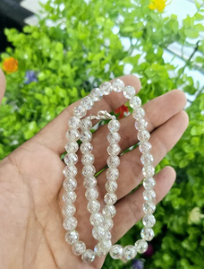 Beautiful White <b>Moissanite</b> Diamond Faceted Round Beads 8 MM <b>loose</b> <b>moissanite</b> diamond beads - Product Image 4