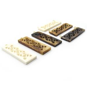 Colgante de hueso Hueso de búfalo real Mejor color Collar hecho a mano natural Colgante Colmillo de hueso Colgante Buey - Product Image 1