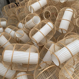 Handcrafted Rattan Lantern - Eco-Friendly Natural <b>Light</b> Fixture - Product Image 3