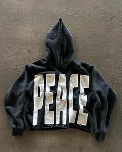 <b>Top</b> Selling Men's Hoodies 100% Cotton Digital <b>Distress</b> Embroidery Winter Made Pakistan Low MOQ Wholesale High Quality Quick Dry - Product Image 4