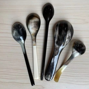 ชุดช้อนช้อนเขาควายธรรมชาติสำหรับกาแฟชาไวน์ชุดช้อนเครื่องใช้ในครัวช้อนรับประทานอาหาร - Product Image 1