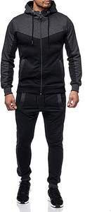 ชุดวอร์มสองชิ้นแฟชั่นสำหรับผู้ชายชุดวิ่งกางเกงระบายอากาศและพิมพ์โลโก้ตามสั่งสำหรับฤดูหนาว - Product Image 4