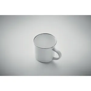 Tasse en céramique personnalisable - Mug en métal plaqué argent pour le merchandising - Product Image 1