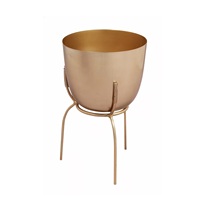 Pots à fleurs en métal en gros avec finition thermolaquée, couleur et taille personnalisables, design minimaliste, pour la maison et le jardin