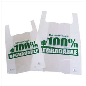 Bolsas de plástico 100% biodegradables impresas personalizadas para camisetas Embalaje duradero y reutilizable para uso en supermercados - Product Image 1